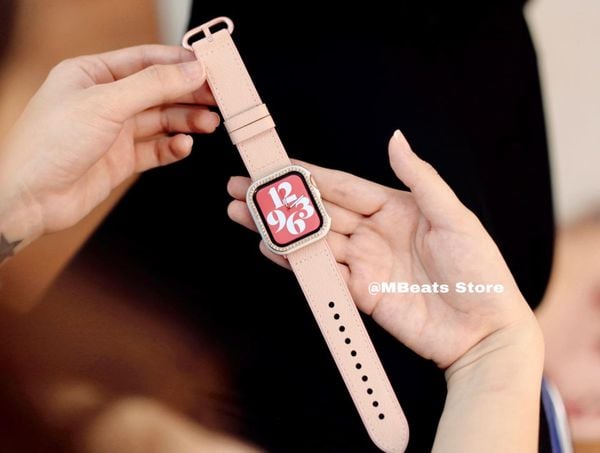 dây da hồng apple watch