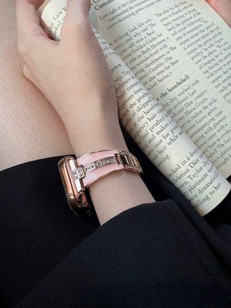 dây kiềng đính đá apple watch
