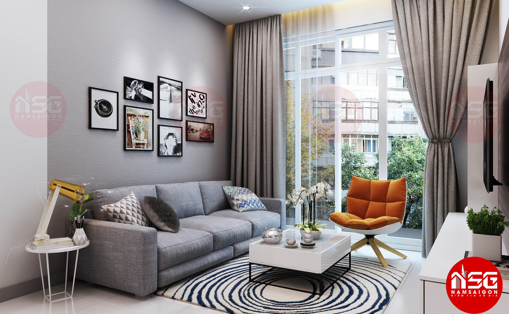 Thiết kế thi công nội thất căn hộ chung cư trọn gói GIÁ CẠNH TRANH - 5