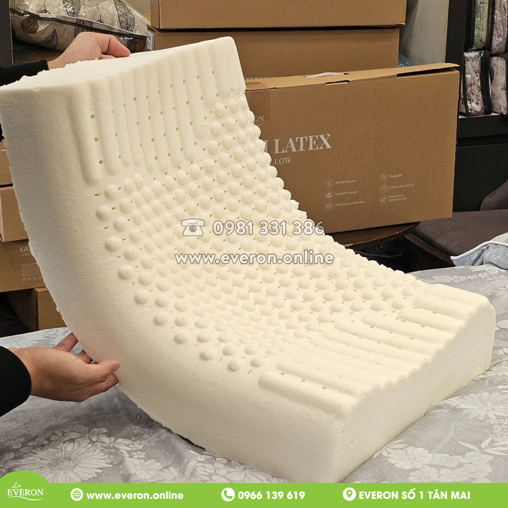 GỐI CAO SU LATEX CONTOUR MASSAGE – ÊM ÁI & NÂNG ĐỠ TUYỆT ĐỐI