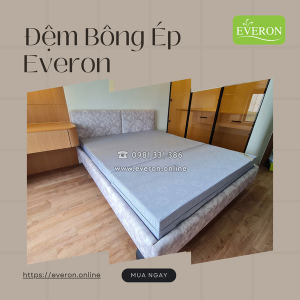 ĐỆM BÔNG ÉP EVERON – GIẤC NGỦ ÊM ÁI, NÂNG ĐỠ TỐI ƯU