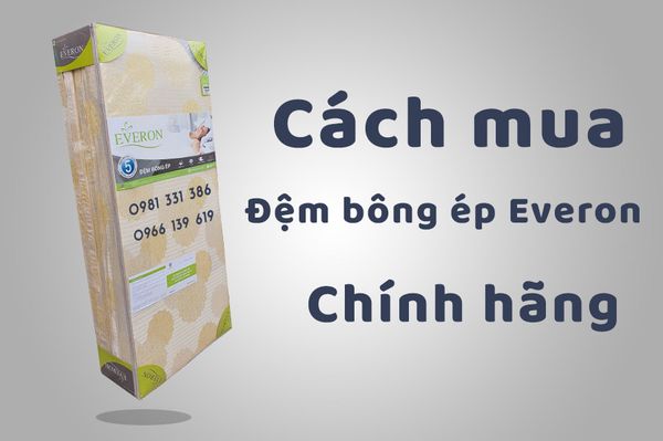 Cách Để Mua Đệm Bông Ép Everon Chính Hãng Được Khuyến Cáo