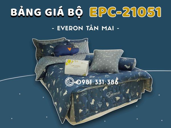 Bộ Chăn Ga Everon EPC-21051, Bảng Giá Bán Năm 2021 Tốt Nhất