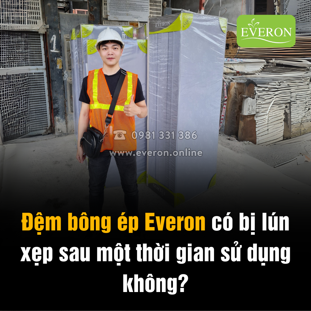 🌟 Đệm bông ép Everon có bị lún xẹp sau một thời gian sử dụng không?
