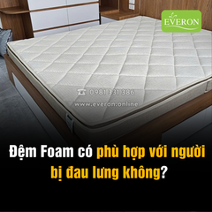 ✨ Đệm Foam có phù hợp với người bị đau lưng không? 🤔