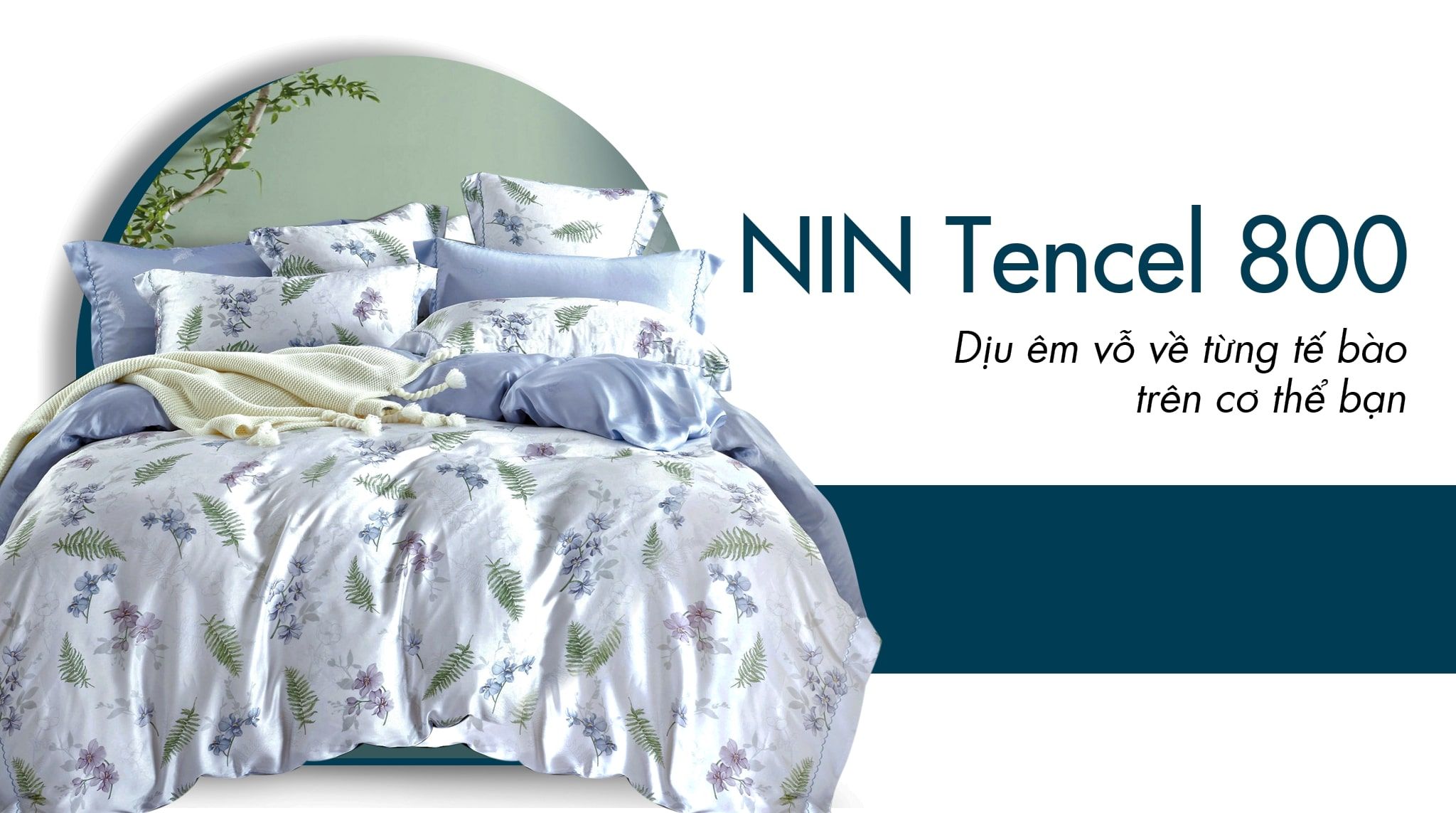 Drap Lụa Nệm] Chăn Ga Gối Đệm Nin Tencel Tc800 Mát Lạnh Tại Tphcm | Nin  House