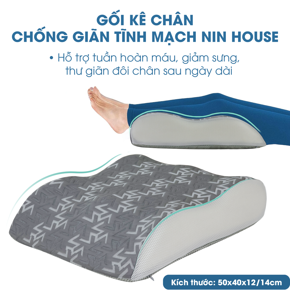 Lý do nên dùng gối kê chân khi ngủ