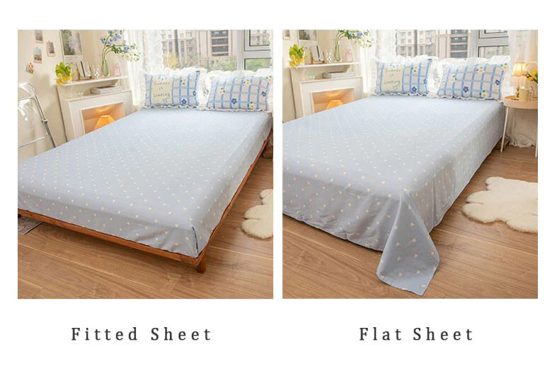 Flat sheet vs fitted sheet là gì? Bed sheet là gì NIN House