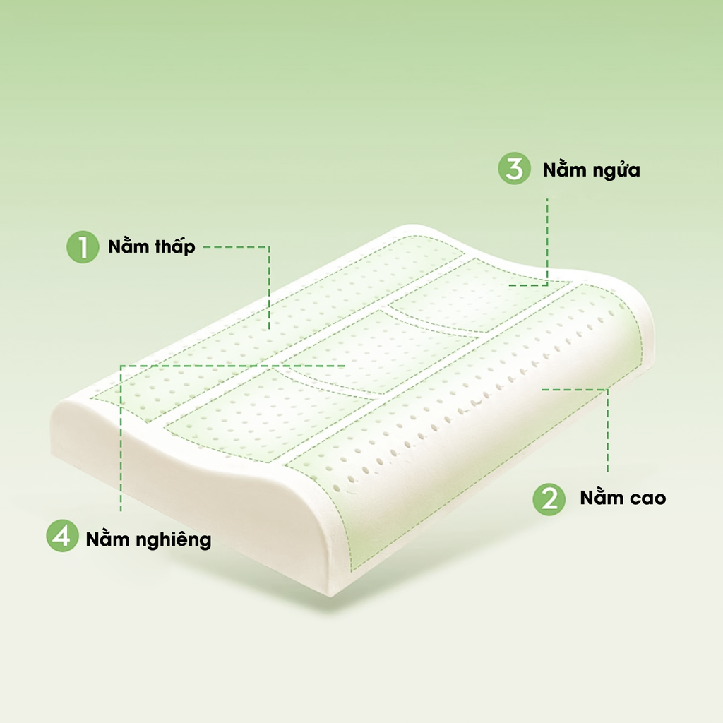 Cách nằm gối công thái học đúng cách tại NIN House