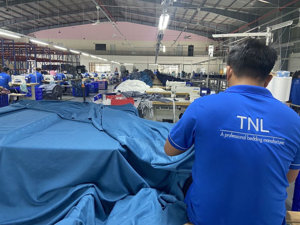 Nhà máy sản xuất chăn ga gối nệm Tphcm theo yêu cầu