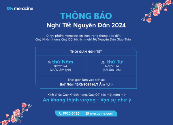 THÔNG BÁO LỊCH NGHỈ TẾT NGUYÊN ĐÁN GIÁP THÌN 2024