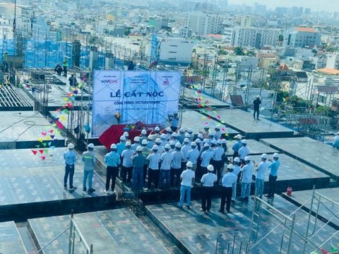 Novacons topped out the VICTORY TOWER Building project