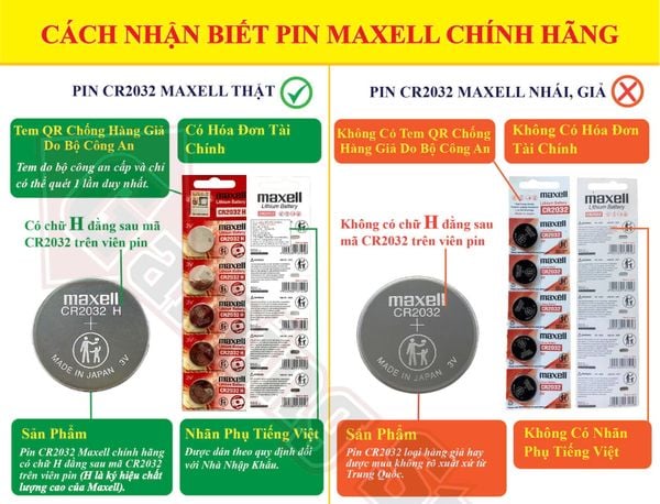 Cách Nhận Biết PIN Maxell Chính Hãng – Bảo Vệ Thiết Bị & Sức Khỏe Của Bạn