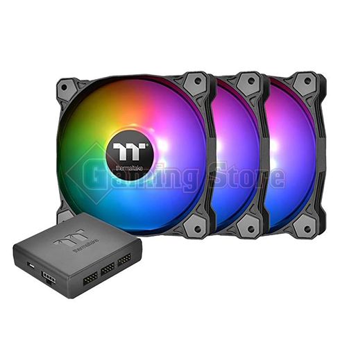 Thermaltake Pure Plus 12 LED RGB Radiator Fan TT Premium Edition (3-Fan Pack)