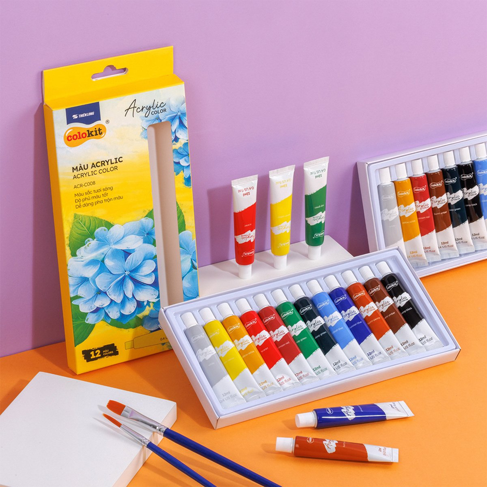 Khơi nguồn cảm hứng sáng tạo cùng Bob Ross và màu nước Thiên Long Colokit