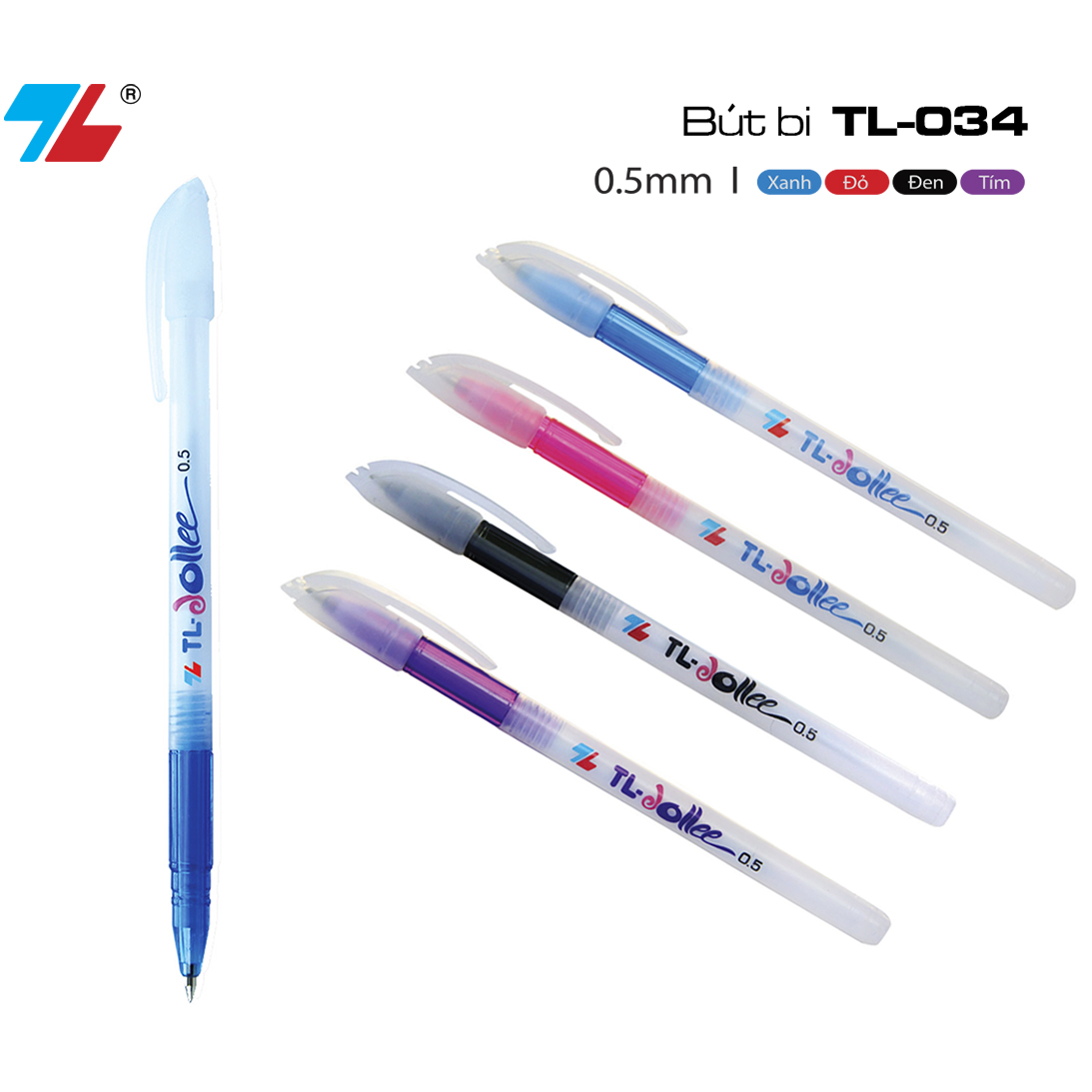 Combo 10 cây Bút Bi Thiên Long TL-034 – Flexoffice.com - Tập đoàn Thiên Long