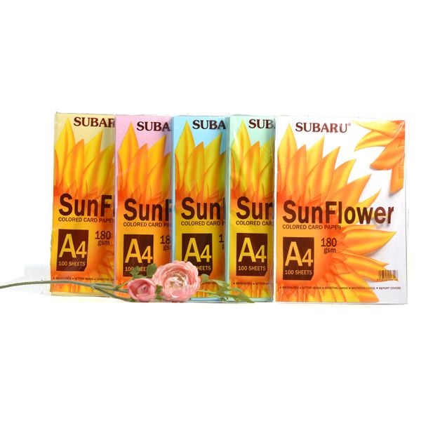 Giấy bìa màu A4 Subaru Sunflower BC-C03