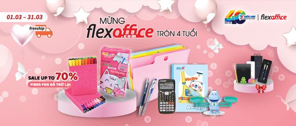 Mừng Flexoffice tròn 4 tuổi