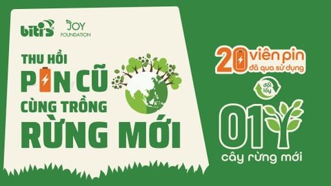 BITI’S TRIỂN KHAI HOẠT ĐỘNG “THU HỒI PIN CŨ, CÙNG TRỒNG RỪNG MỚI”
