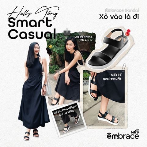 Phối giày Biti's đầy phong cách cùng váy cho nàng đi dạo phố