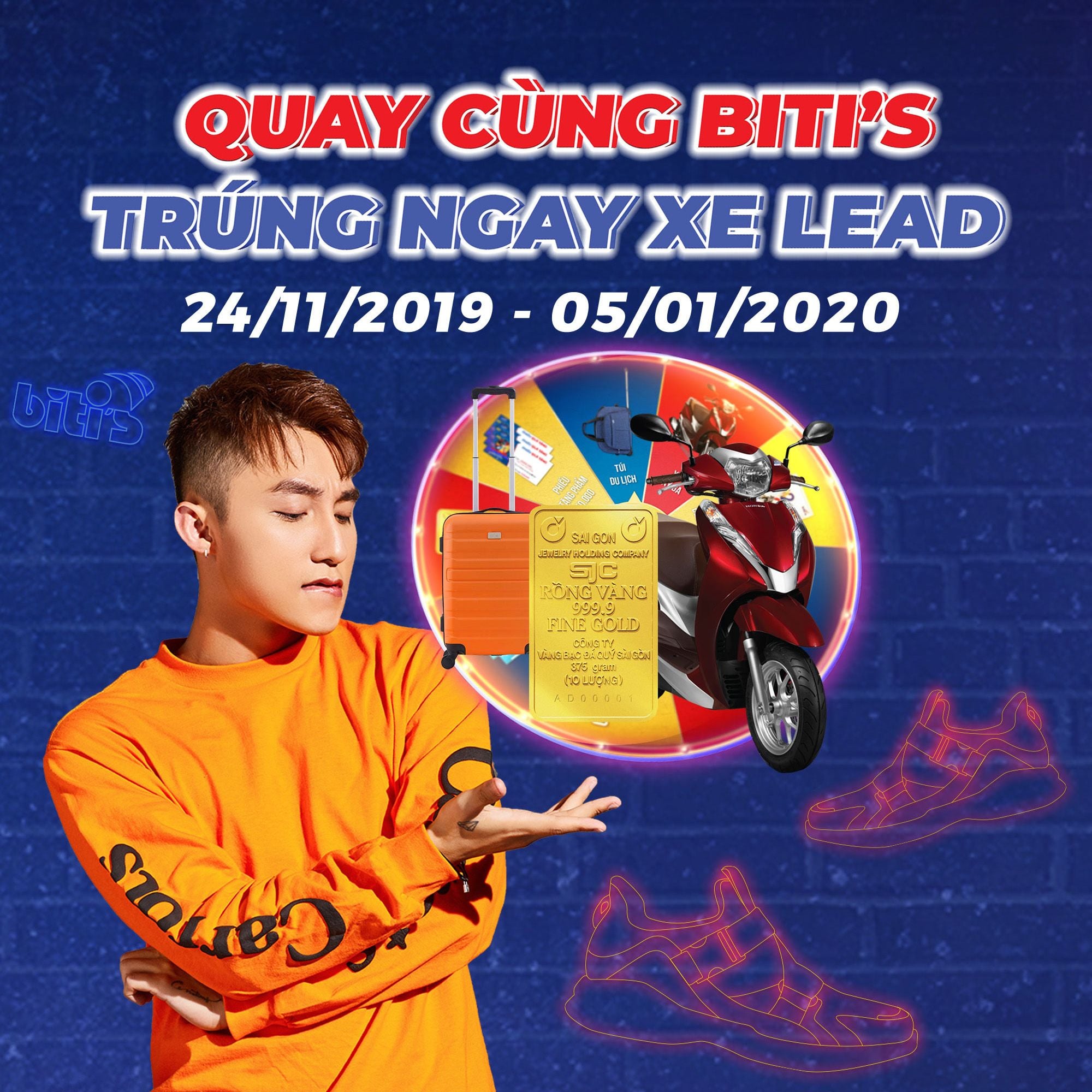 CHƯƠNG TRÌNH KHUYẾN MÃI "QUAY CÙNG BITI’S – TRÚNG NGAY XE LEAD"