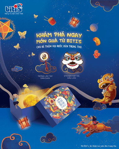 Bé rước đèn trung thu thêm vui cùng quà tặng đáng yêu từ Biti’s