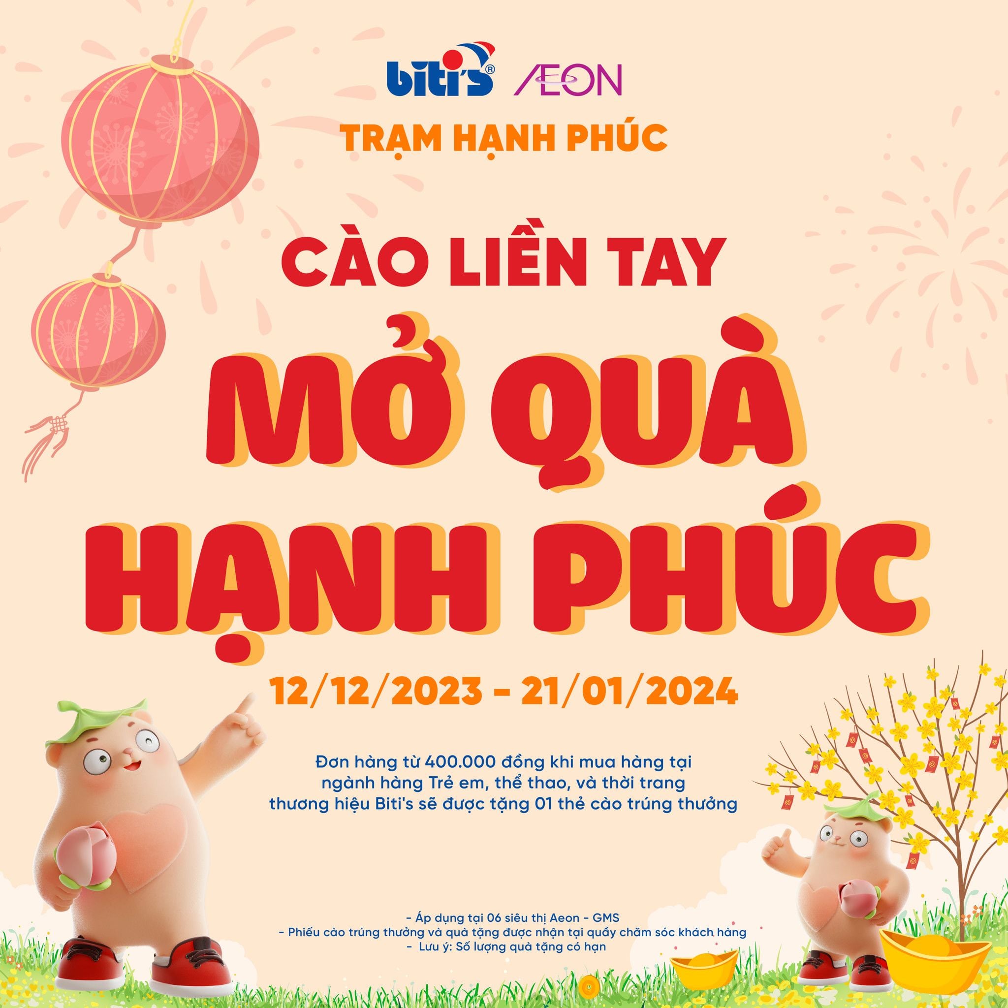 Thể lệ chương trình "Cào liền tay - Mở quà hạnh phúc"