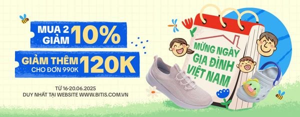 Mừng ngày Gia Đình Việt Nam, mua 2 giảm 10%, tặng thêm voucher 120k