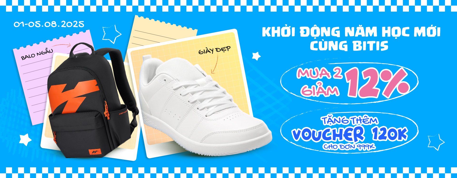 Balo, giày đi học 2025