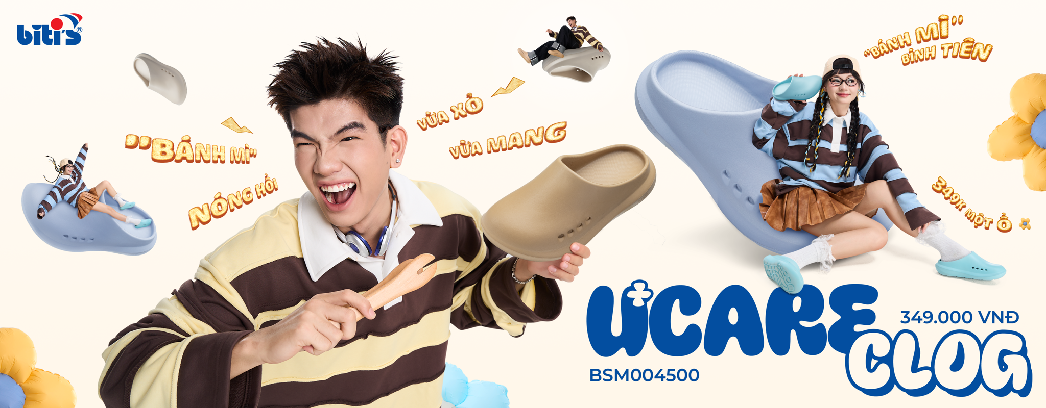 Ucare - Dép y tế - Dép bánh mì