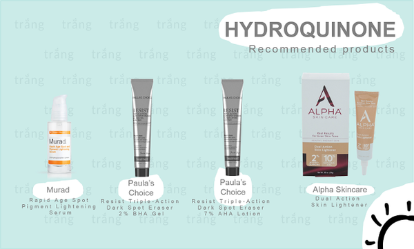 HYDROQUINONE - Những điều bạn cần biết về thành phần làm trắng da bậc - Ồ Láng Viện