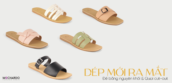 NEW ARRIVAL – DÉP ĐẾ BẰNG NGUYÊN KHỐI THIẾT KẾ QUAI CUT-OUT