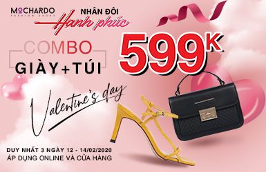 COMBO GIÀY TÚI 599K- NHÂN ĐÔI HẠNH PHÚC VALENTINE