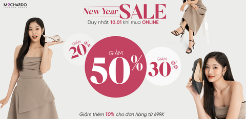 NEW YEAR SALE 10.01 – GIẢM ĐẾN 50% TOÀN BỘ GIÀY MỚI