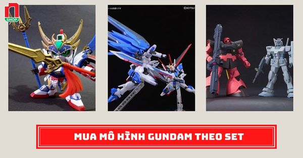 Mua mô hình Gundam theo set, hoành tráng, mua một được nhiều