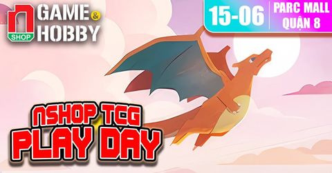 Tham gia nShop TCG Play Day 15-6 PARC Mall, trải nghiệm bài Pokemon, One Piece, Ultra Man, Hololive miễn phí