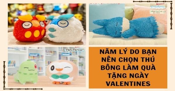 Năm lý do bạn nên chọn thú bông làm quà tặng ngày Valentines