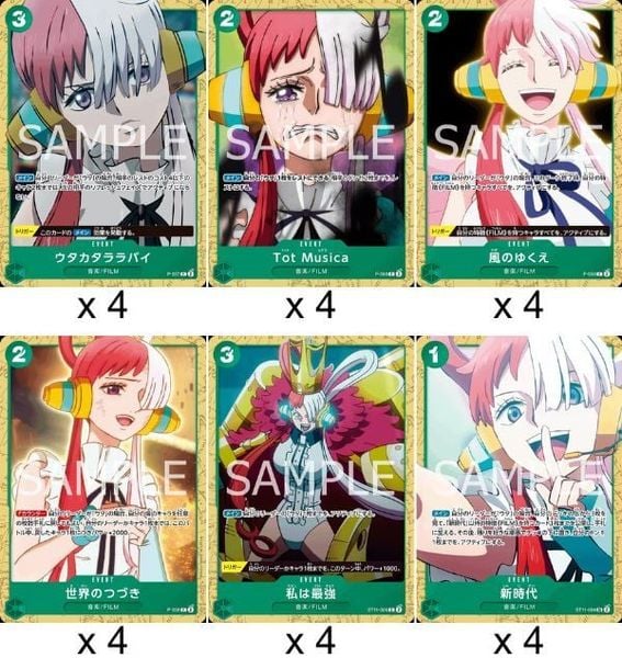 One Piece Card Game Starter Deck ST-16 Green Uta thẻ bài in hình đẹp mắt nhiều nhân vật sưu tầm trưng bày