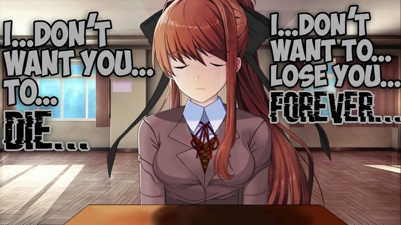 Khi bạn tìm ra cách xóa Monika ra khỏi file game