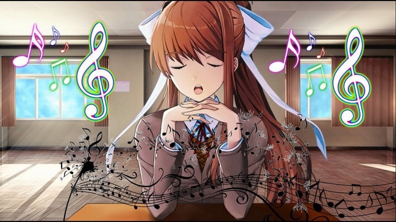 Monika ra tay kết thúc, tặng người chơi một bài hát