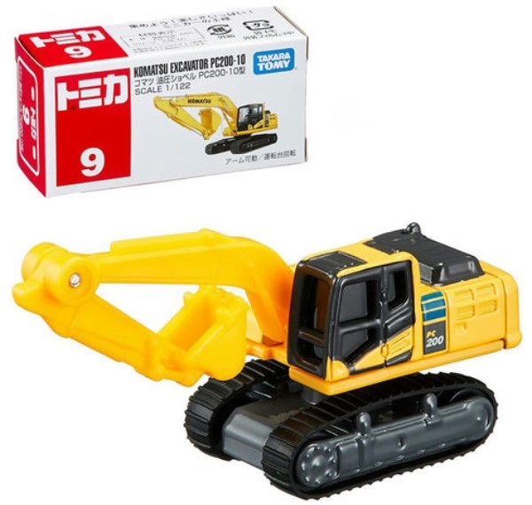 09 Tomica No. 9 Komatsu Excavator PC200-10