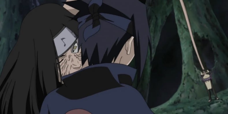 Khi Orochimaru cố gắng chiếm lấy Sasuke (Naruto)