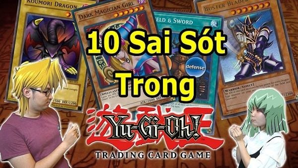 10 sai sót trong phim Yugioh