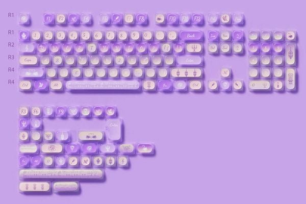 Bộ Keycap bàn phím cơ AKKO Swan Sonata 140 nút Biến chiếc bàn phím cơ của bạn trở nên sinh động và thú vị hơn