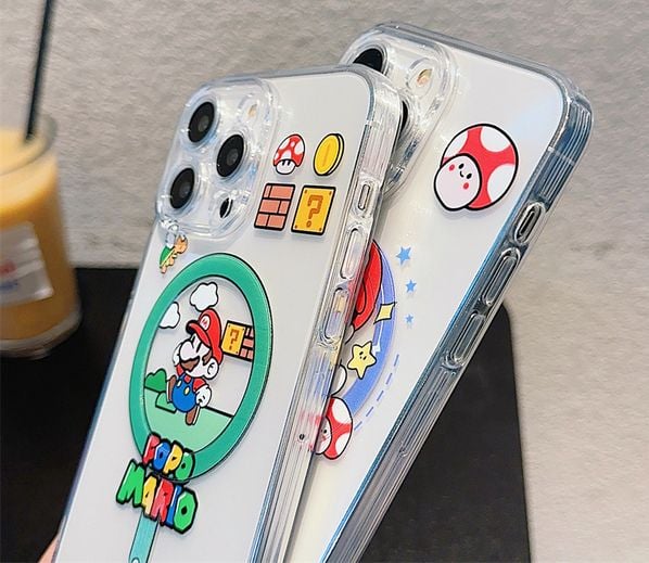 Ốp Điện Thoại iPhone 16 ProPro Max Mario Khung Tròn Độc đáo, mạnh mẽ và hoàn hảo cho iPhone