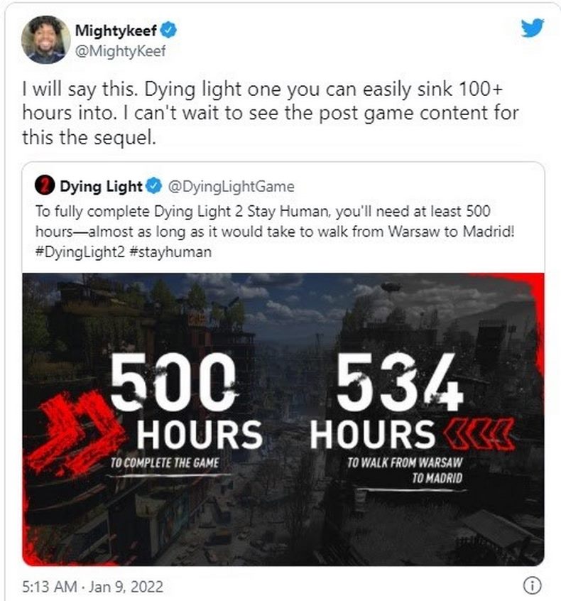 Chơi Dying Light 2 mất 500 giờ trên Switch