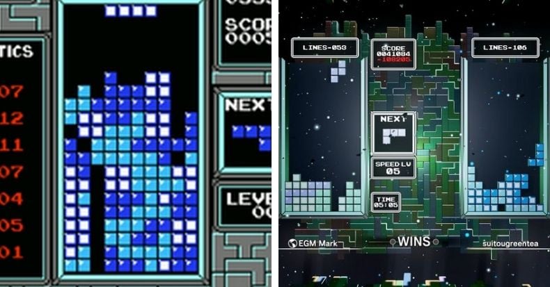 2/ Tetris - Cụ tổ của game xếp gạch, nay là Tetris Effect: Connected và Tetris 99