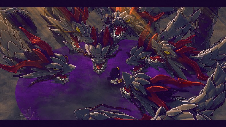Để cứu Kushinada, Thần Susano đã thách thức quái vật rắn tám đầu