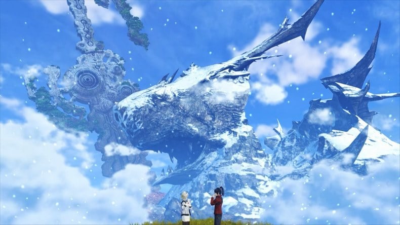 Key visual của Xenoblade Chronicles 3 có hình thanh kiếm biểu tượng của Mechonis