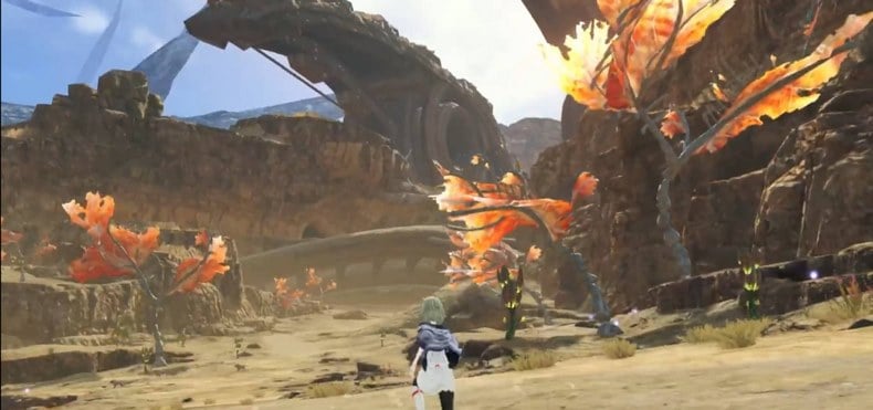 Key visual của Xenoblade Chronicles 3 có hình thanh kiếm biểu tượng của Mechonis